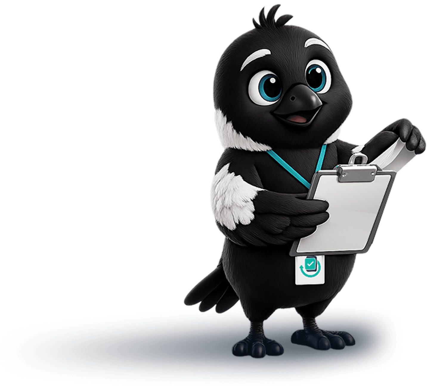 StageDue mascot reviewing a milestone checklist
